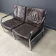Leather sofa by Preben Fabricius and Jorgen Kastholm for Walter Knoll
