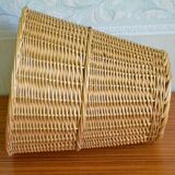 Wicker paper basket