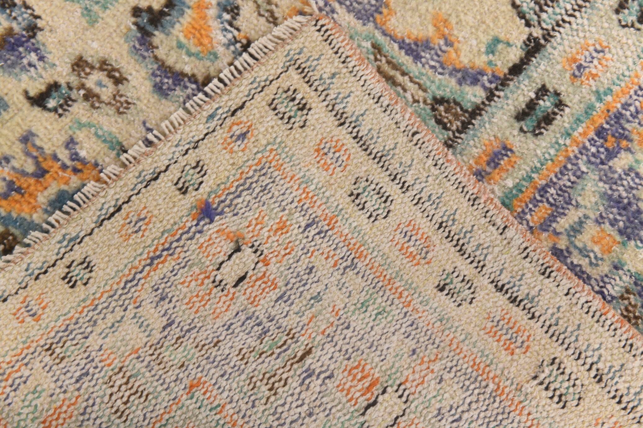 7x10 Vintage Geometric Style Traditional Orientel Carpet, 200x298 Cm