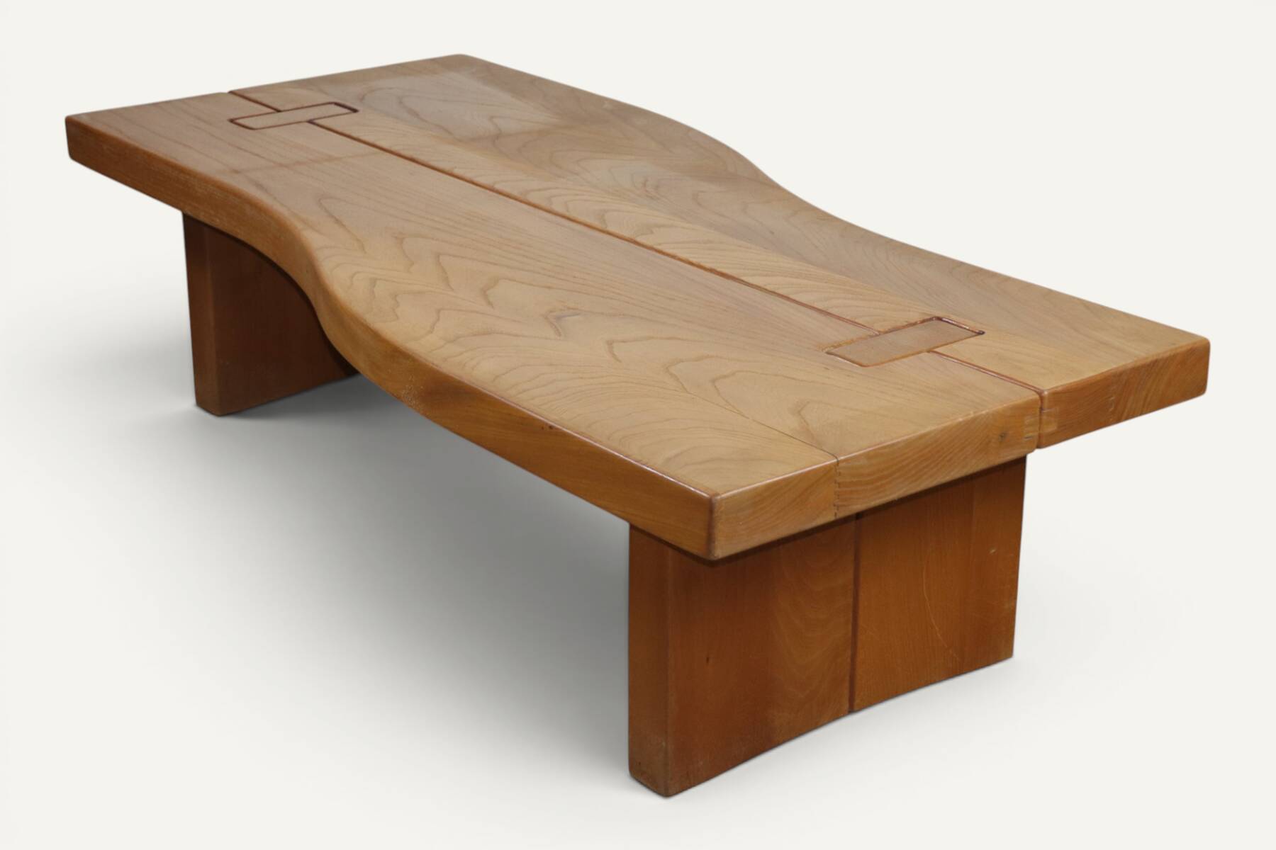 Regain coffee table in solid elm - 1970s