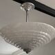 Suspension Art Deco globe en verre de Clichy