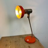 Vintage orange east german table lamp from aka leuchten, 1970s