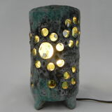 Vintage table lamp, lava ceramic