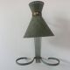 Vintage adjustable wall lamp, brass and patinated green, Italy 1950