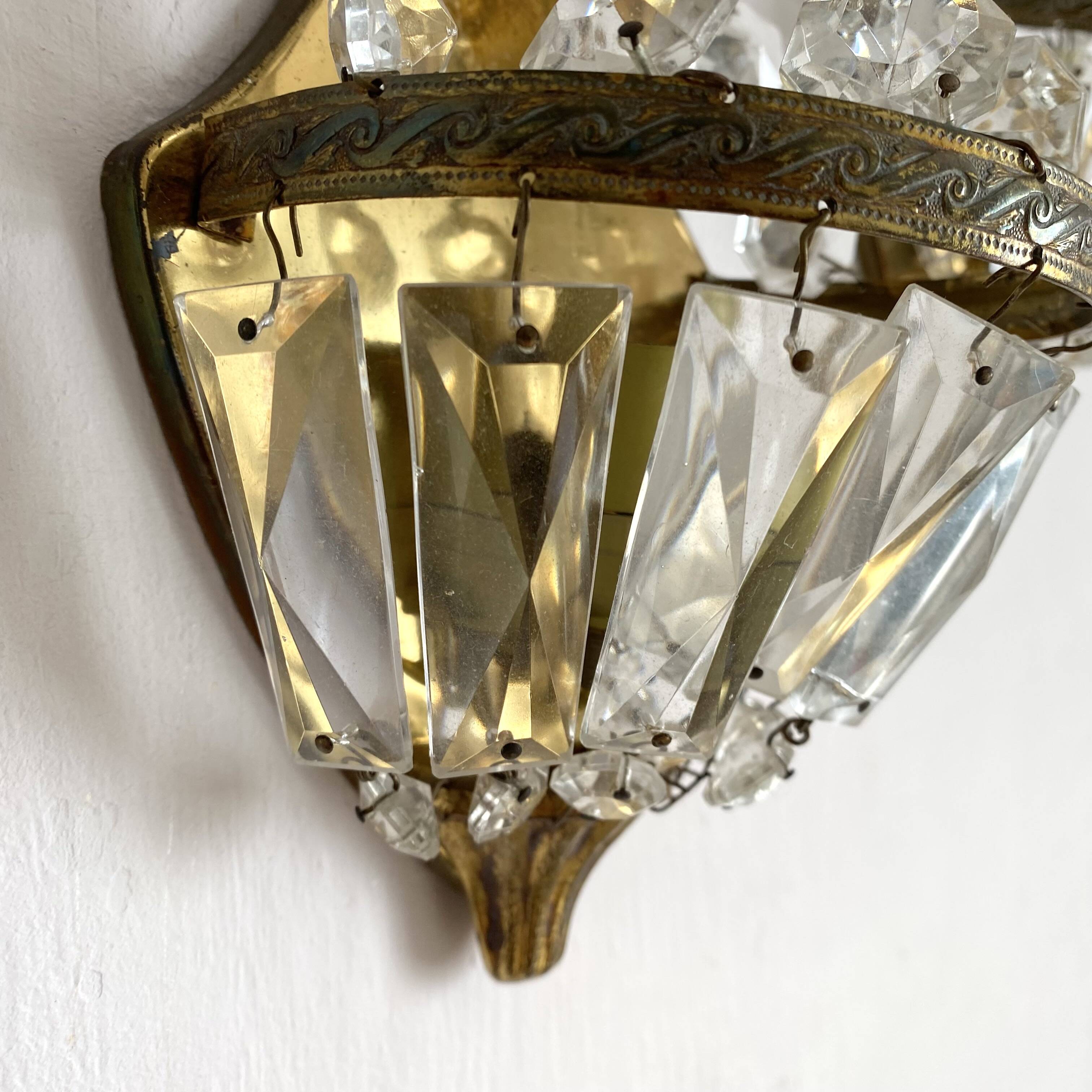 Pair of hot air balloon tassel sconces