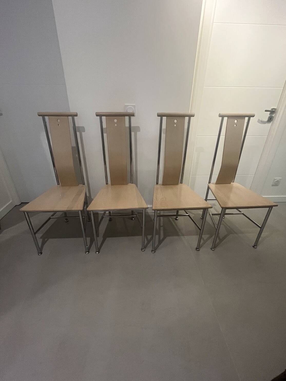 Lot de 4 chaises modèle « Turku » de Carine Karlsson - Ikea 1990