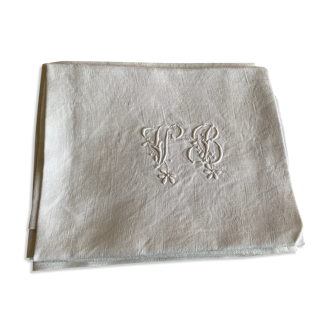 Lot de serviettes en lin monograme vb
