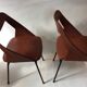Duo de chaises tonneau vintage