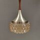 Pendant lamp by Carl Thore with a hard-pressed glass shade 1980s