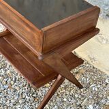 Vintage oak bedside table, 50s and 60s design