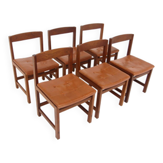 Set of 6 "Corona" chairs, Lennart Bender, Ulferts, Tibro, Sweden, 1960