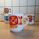 4 Arcopal Mobil mugs
