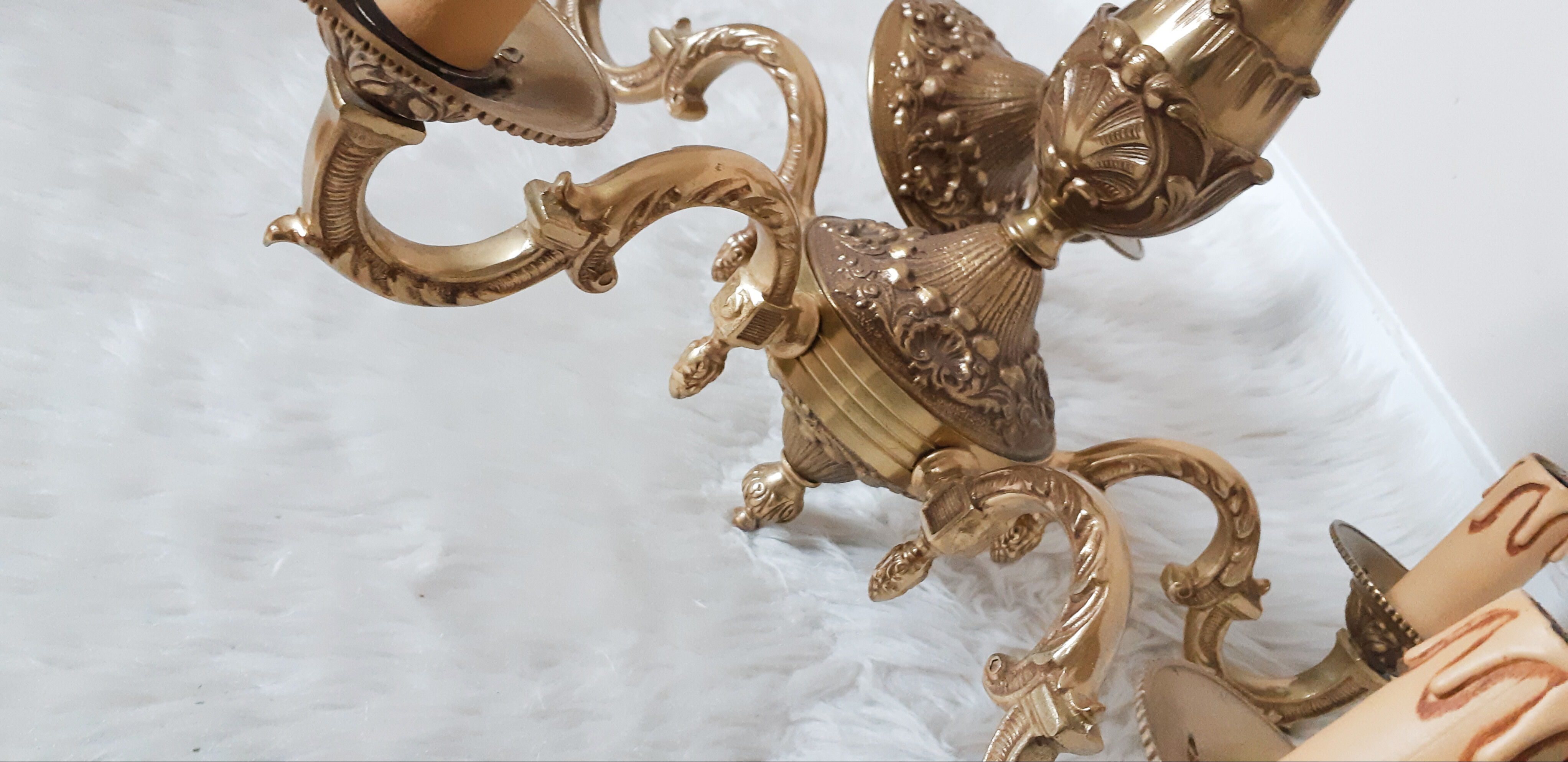 Antique bronze chandelier