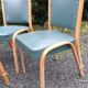 4 chaises bow wood Steiner vintage