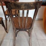 4 dark Luterma bistro chairs, sanded. Painting possible.