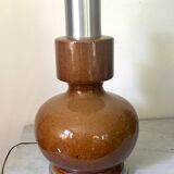 Ceramic and aluminum lamp foot brushed 46cm