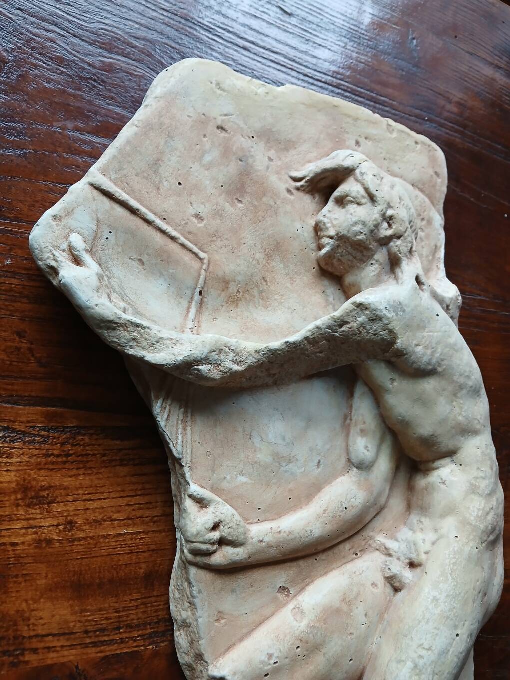 Statue relief dieu Kairos fils de Zeus