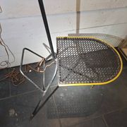 Tripod floor lamp in Matégot style from the 1950s.
