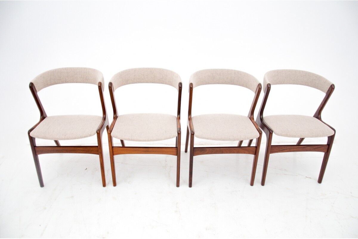 Dining chairs, T21 Fire model, Korup Stolefabrik, Denmark, 1960s