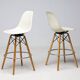 Ensemble de deux tabourets de bar Herman Miller Mid Century Modern Charles Eames "PSW".