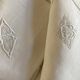Pair of embroidered linen yarn pillowcases BE