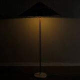 Finnish Mid Century Rattan Floor Lamp by Paavo Tynell for Itsu, 1940s