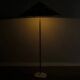 Finnish Mid Century Rattan Floor Lamp by Paavo Tynell for Itsu, 1940s
