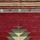 5x7 Soft Red Modern Kilim Rug, 156x224Cm