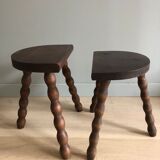 Tabourets vintage tripode
