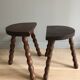 Tabourets vintage tripode