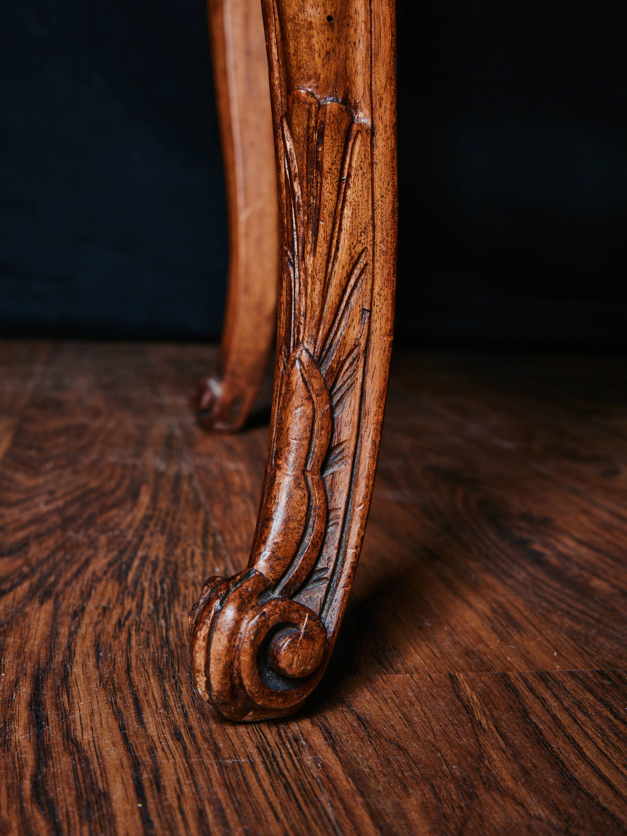 🪑 Pair of Louis XV caned armchairs in carved solid wood