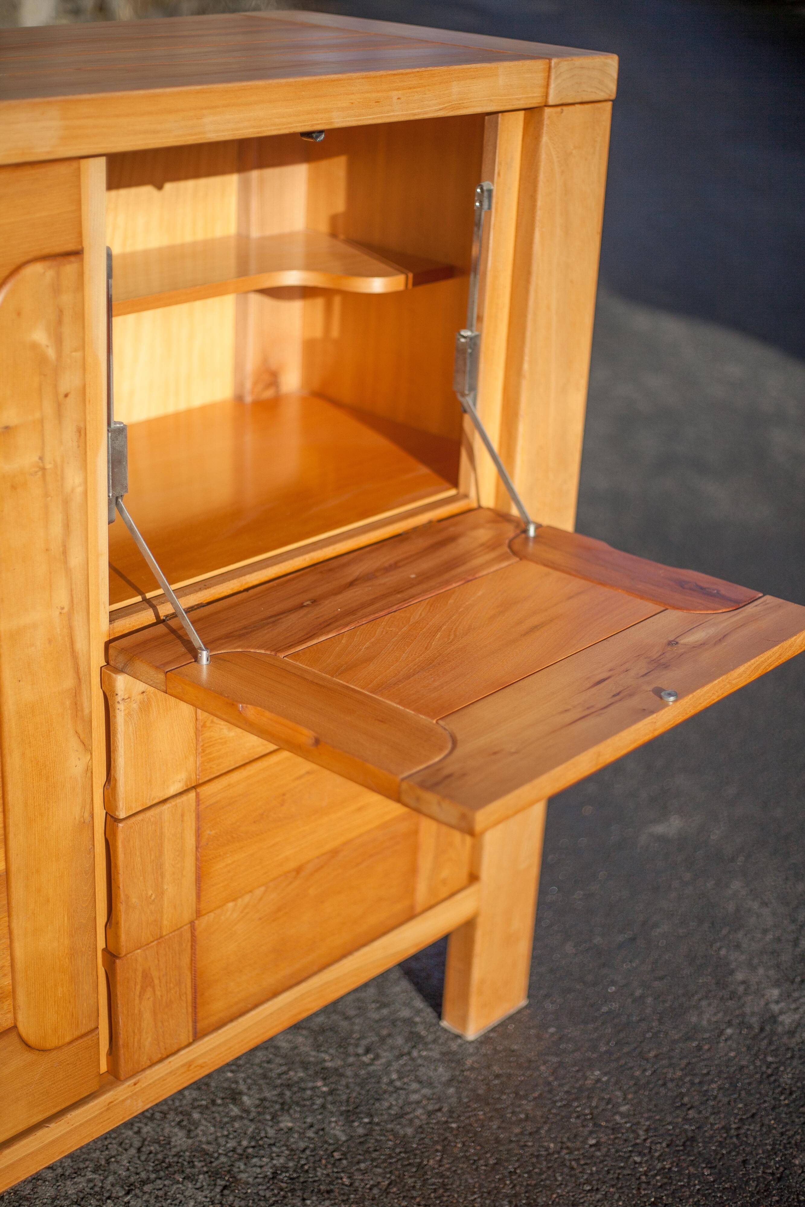 Solid wood sideboard from Regain, wooden storage unit, living room furniture, vintage furniture