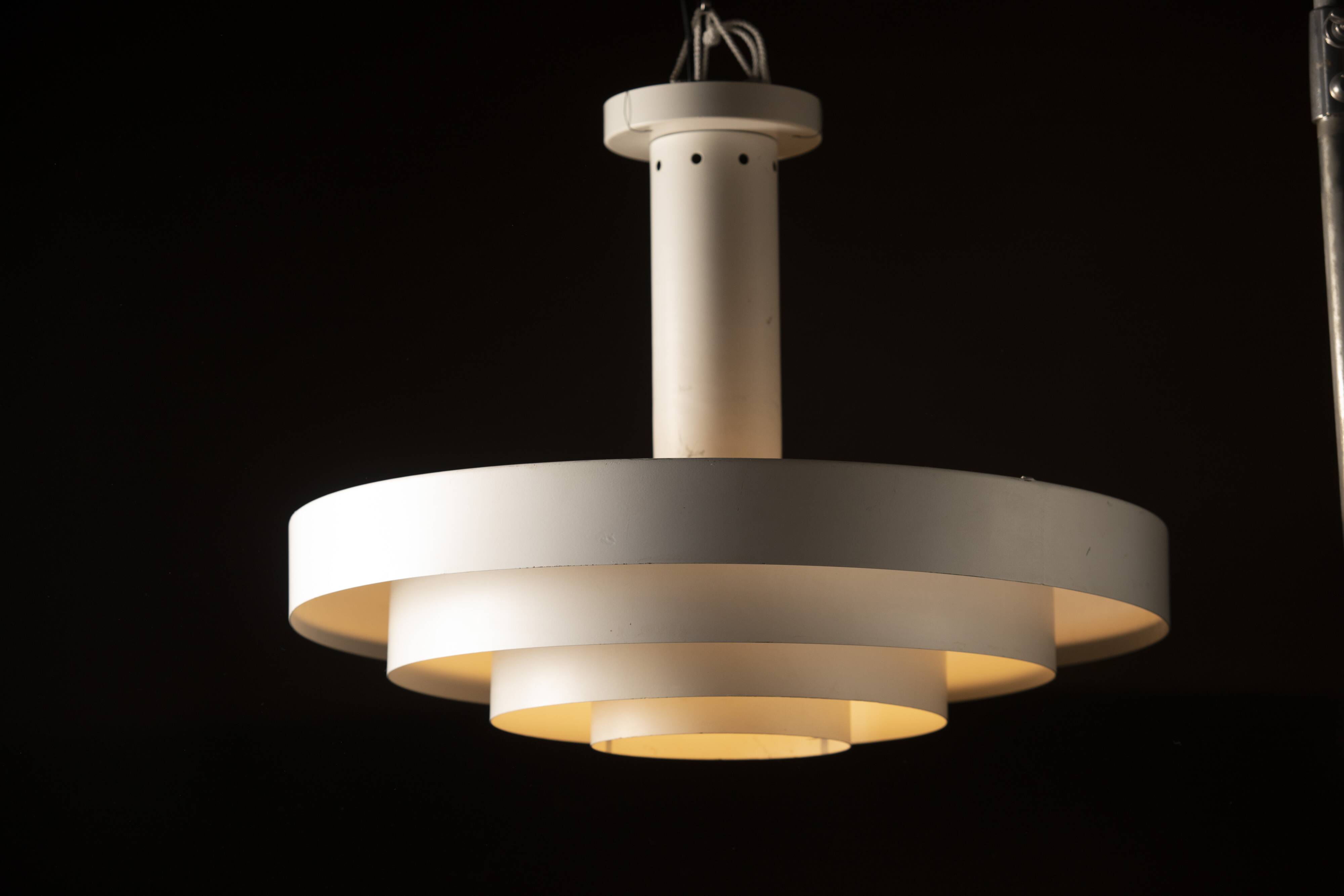 70s metal ceiling light