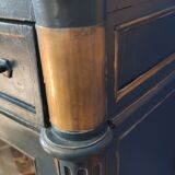 Showcase Louis XVI blue patina