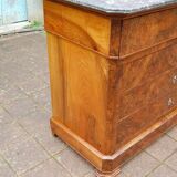 Louis Philippe period walnut secretary chest of drawers from the 19th century.