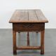 Antique French dining table made of fruitwood  from the late 18th century