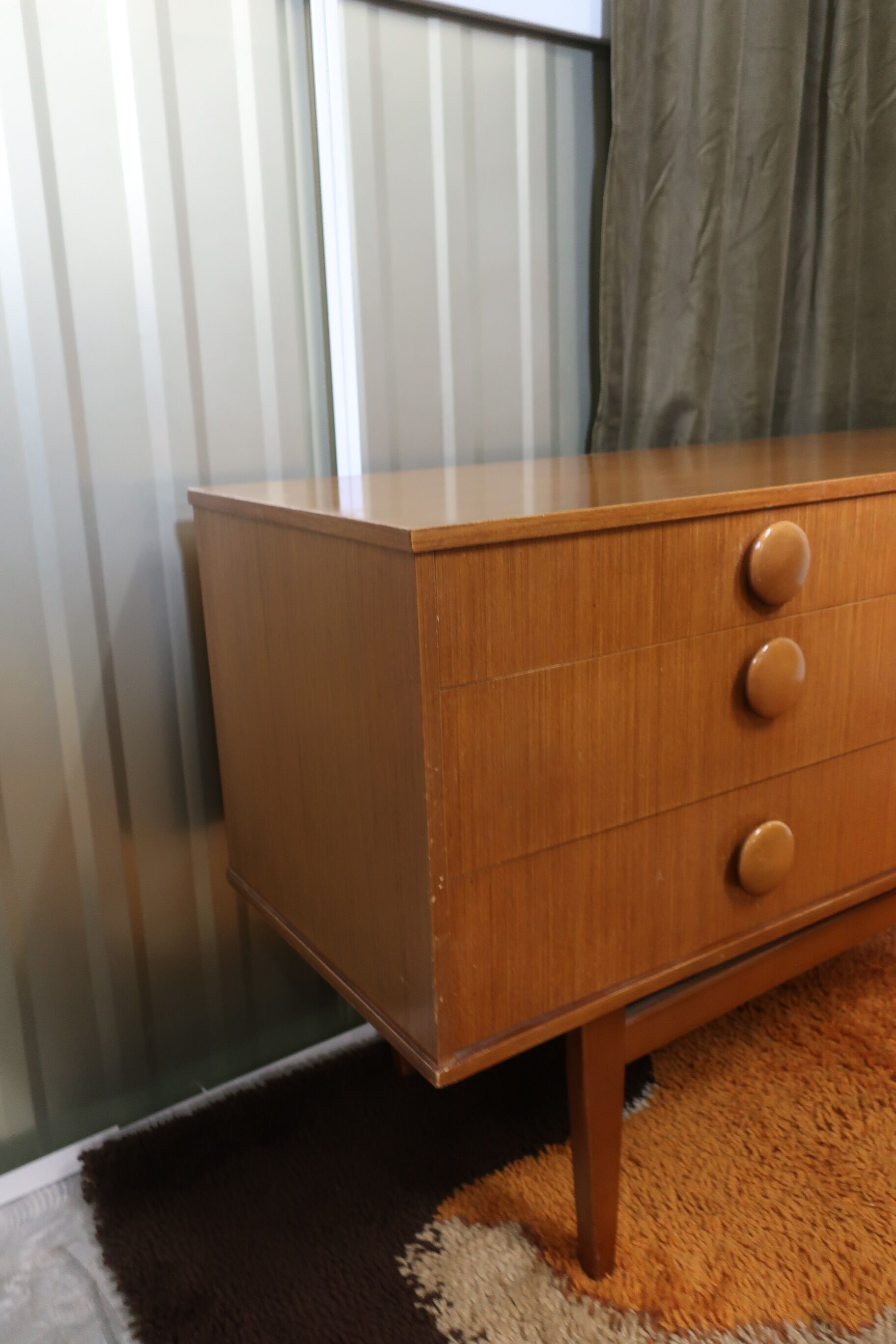 Clear teak sideboard from the 70s