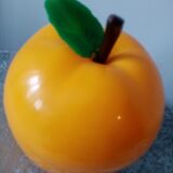 Beautiful and rare glacon apple design in yellow plastic