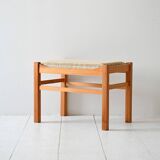 Scandinavian Oak Vintage Footstool