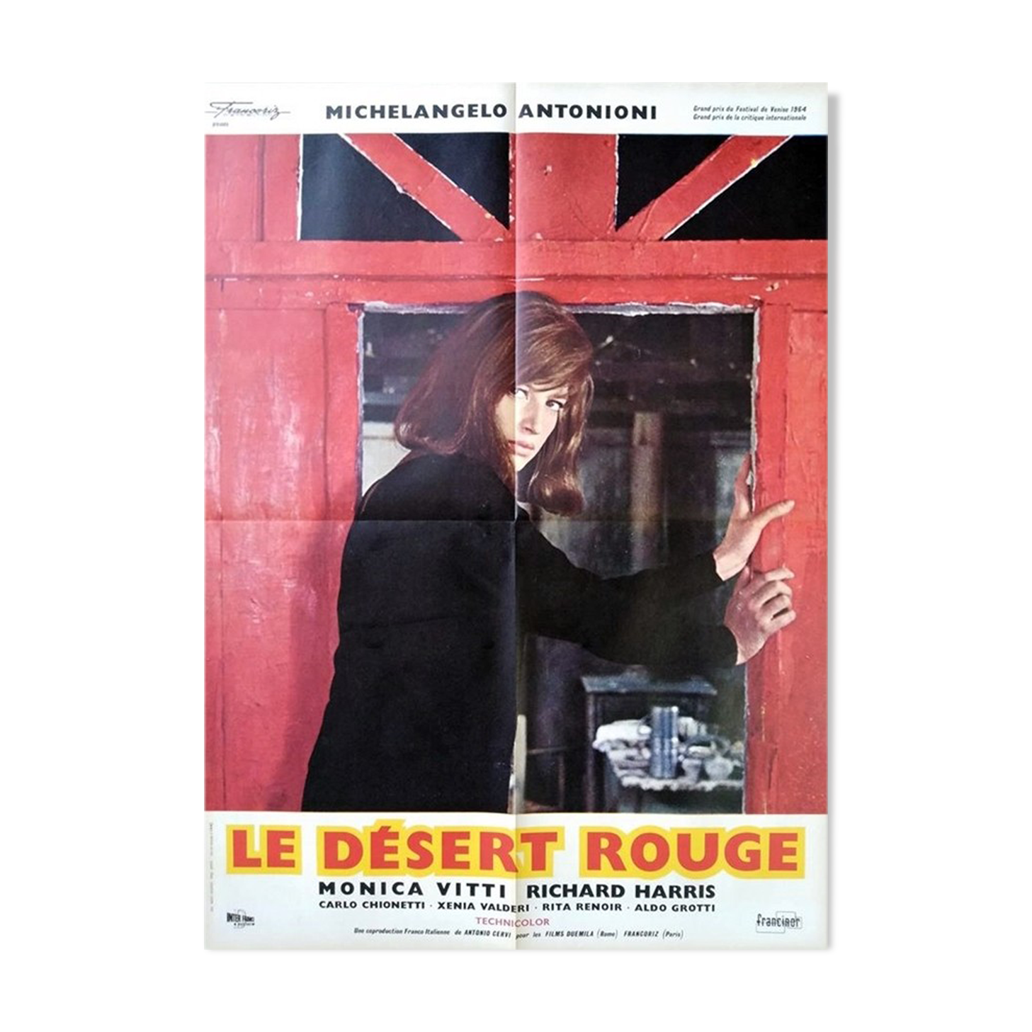 Original poster 60x80 cm red desert 1964 Michelangelo Antonioni Monica Vitti