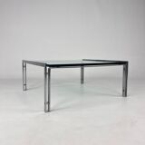 Table basse en verre M1 par Hank Kwint pour Metaform, années 1980