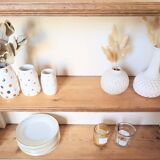 Retro chic wooden shelf
