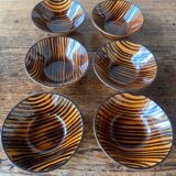 Set of 6 Sarreguemines cups