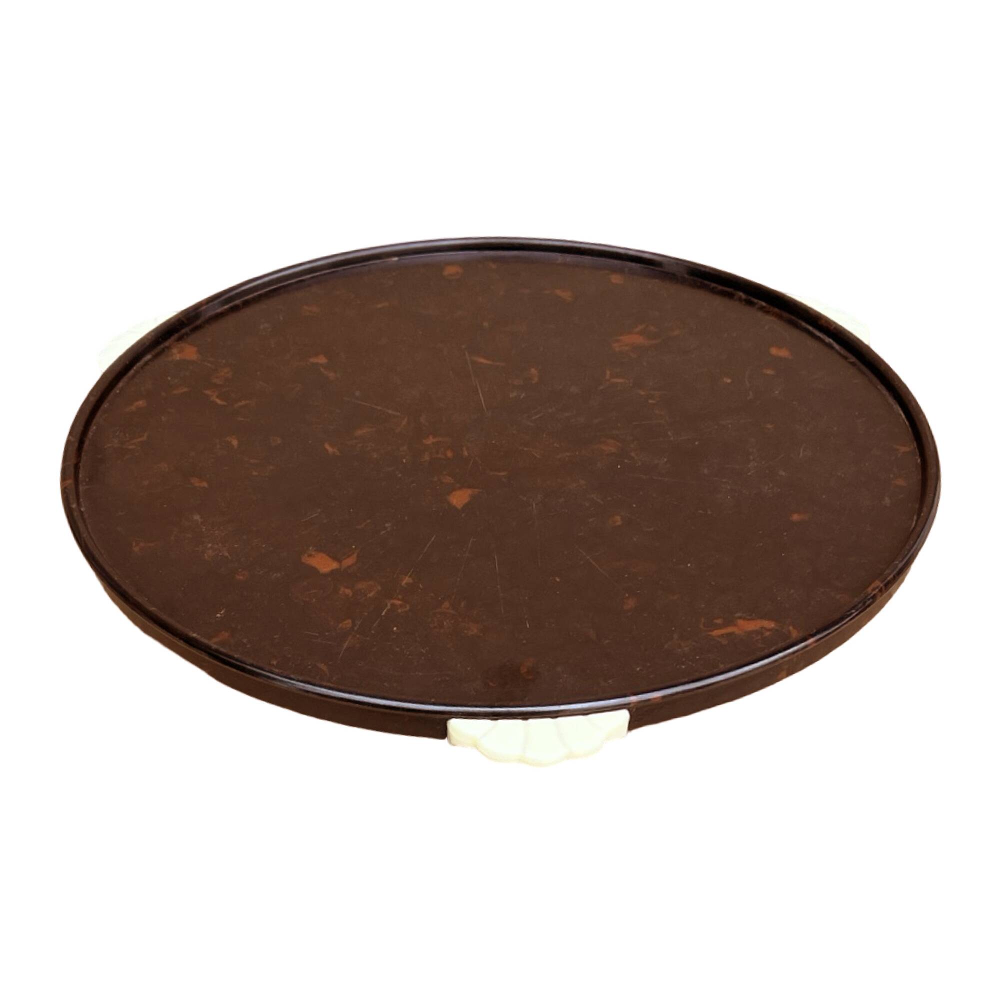 Bakelite rotating tray Kreutz in Art Deco style, Germany, 1930s.