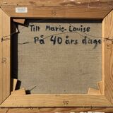 Vintage Modernist Swedish School Abstract Oil Painting