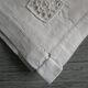 12 antique embroidered tea napkins 28x28cm