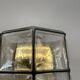 Wall light "Iron Rings" in brass and glass by Glashütte Limburg, Germany, 1970s