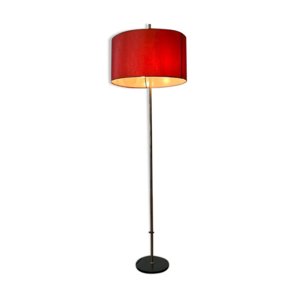 Lampe sur pied vintage orange rouge des années 70 — Beyit
