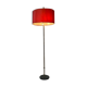 Vintage orange and red floor lamp from the 1970s