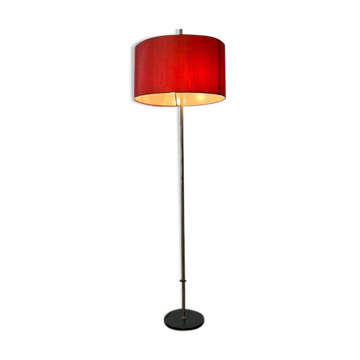 Vintage orange and red floor lamp from the 1970s